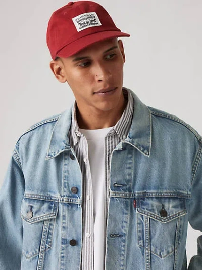 Levi's Relaxed Dad Cap In Dull Red