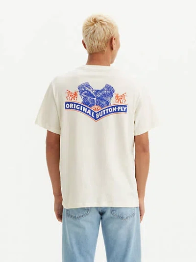 Levi's Relaxed Fit Short Sleeve Graphic T-shirt In Archival Egret
