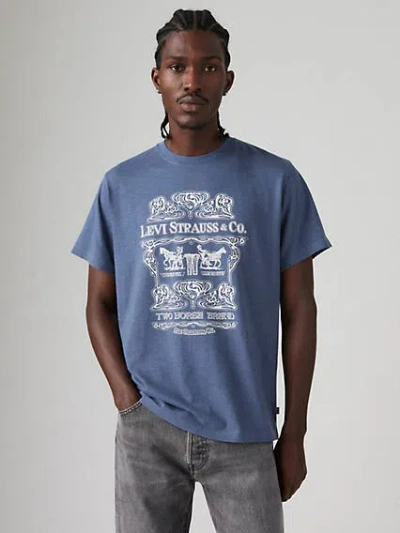 Levi's Relaxed Fit Short Sleeve Graphic T-shirt In Archival Vintage Indigo