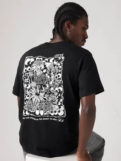 Levi's Relaxed Fit Short Sleeve Graphic T-shirt In Mineral Black