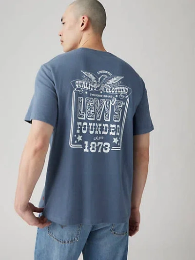 Levi's Relaxed Fit Short Sleeve Graphic T-shirt In Vintage Indigo