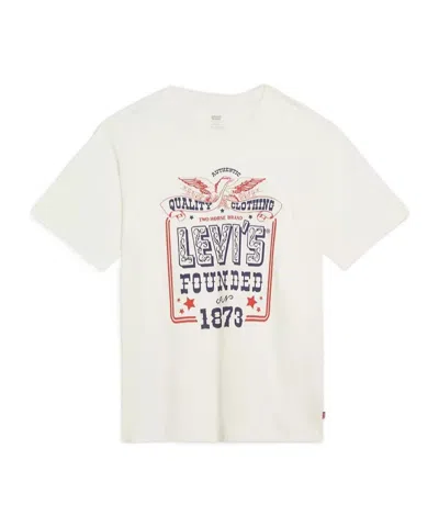 Levi's Relaxed Fit Short Sleeve Graphic T-shirt In Egret