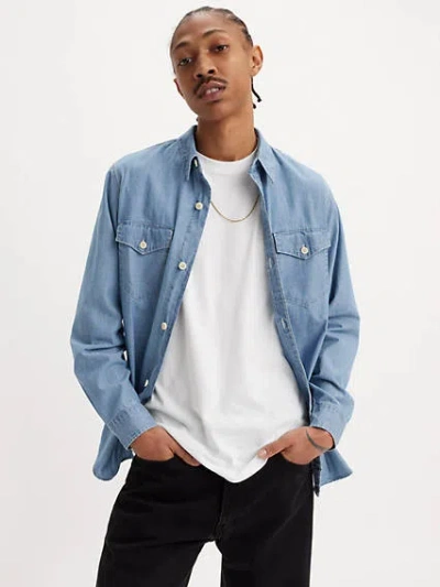 Levi's Relaxed Fit Western Shirt Chambray In Chambray Light Blue