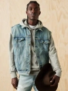 Levi's Hybrid Hoodie Trucker Jacket In Kentucky Blue