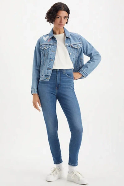 Levi's Retro High Skinny Jeans In Blue