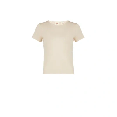 Levi's Ribbed T-shirt In Neutral