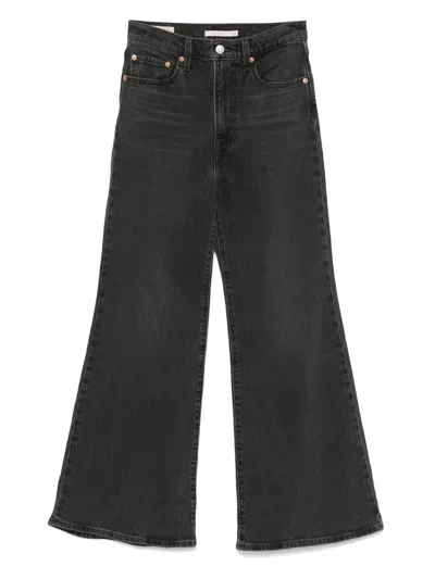 Levi's Ribcage Bell Jeans In Black