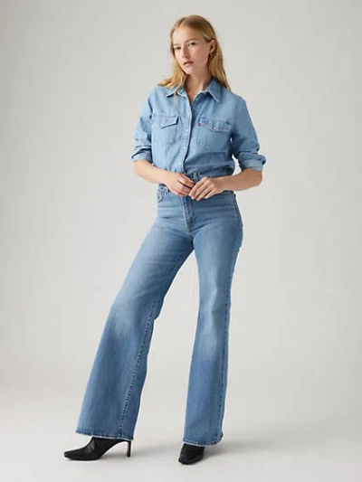Levi's Ribcage Bell Jeans In Sonoma Walks