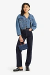Levi's Ribcage Full Length Jeans In Blue
