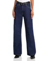 Levi's Premium Ribcage Jeans Women 31x32 Blue Denim Cotton Blend Wide Leg Erk502 In Shaded