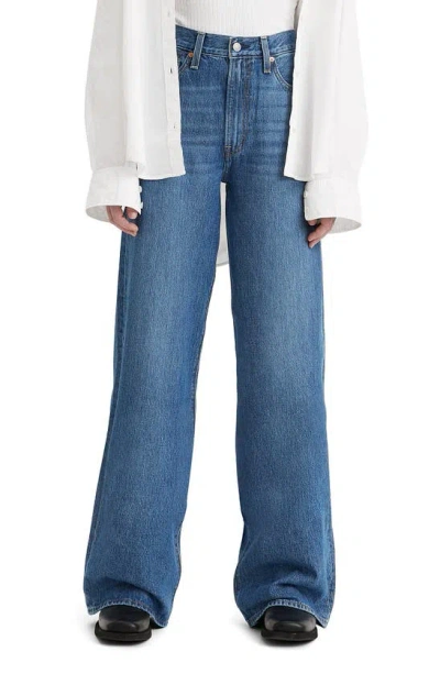 Levi's Ribcage Wide-leg Jean In Tinted Denim