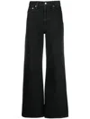 Levi's Ribcage High-waisted Wide-leg Jeans In Black