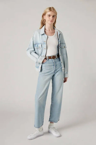 Levi's Ribcage Straight Ankle Jeans In Blue