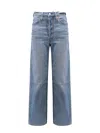Levi's Ribcage Straight Ankle Stretch Denim Jeans In Blue