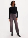 Levi's Ribcage Straight Ankle Women's Jeans 25x31 In Brown
