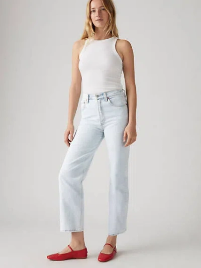 Levi's Ribcage Straight Ankle Women's Jeans 32x27 In Be Frayed