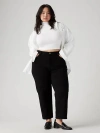 Levi's Ribcage Straight Ankle Women's Jeans (plus Size) 24m In Black Sprout