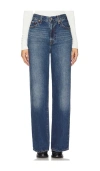 Levi's Ribcage Tailored High Waist Ankle Straight Leg Jeans In Blue