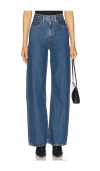 Levi's Womens Levis Ribcage Braided-waistband Wide-leg High-rise Denim Jeans In Blue