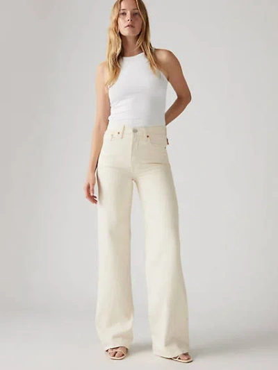 Levi's Ribcage Wide Leg Jeans In Barely Freezing