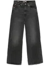 Levi's Ribcage Wide-leg Jeans In Black