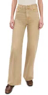 Levi's Ribcage Wide Leg Jeans Scraped Travertine In Scraped Travertine