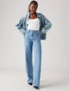 Levi's Ribcage Wide Leg Women's Jeans 25x32 In Splash Zone
