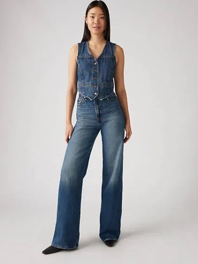 Levi's Ribcage Wide Leg Jeans In Polar Permiter