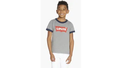 Levi's Ringer Batwing Tee Little Boys 4-7 T-shirt 4 In Grey Heather