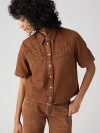Levi's Rinoa Camp Shirt In Sorrel Horse Top