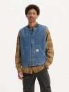 Levi's Workwear Sansome Padded Denim Vest In Blue