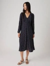 LEVI'S SARINA LONG SLEEVE MIDI DRESS