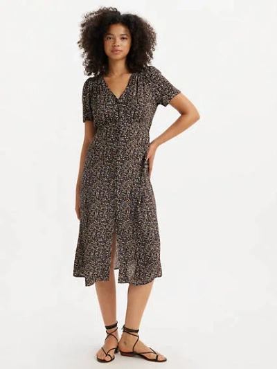 Levi's Sarina Short Sleeve Midi Dress In Giada Floral