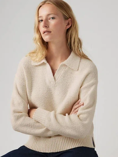 Levi's Satellite Polo Sweater In Egret