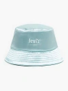 Levi's Satin Bucket Hat In Pale Blue