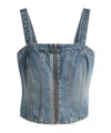 Levi's Sculpted Bustier Top In Gray