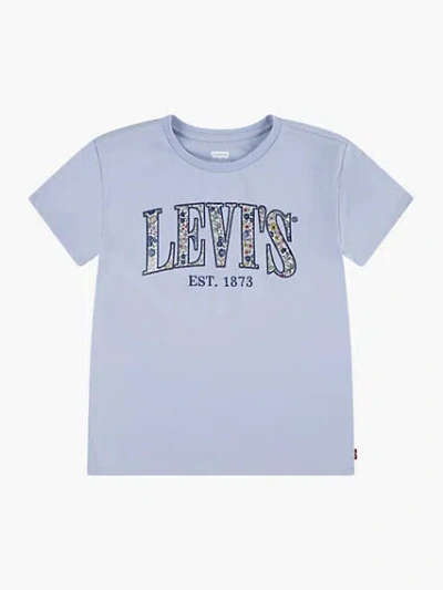 Levi's Seasonal Graphic Tee Big Girls S-xl T-shirt L In Kentucky Blue