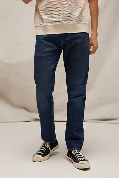 Levi's Selvedge 501 Slim Fit Jean In Vintage Denim Dark, Men's At Urban Outfitters In Blue