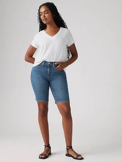 Levi's Shaping Bermuda Shorts In Clever Girl Short
