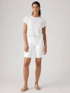 Levi's Shaping Bermuda Women's Shorts 34 In Chalk White