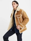 Levi's Shearling Trucker Jacket In Brown Worn In