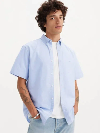 Levi's Short Sleeve Authentic Button-down Shirt In Allure