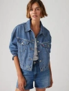 Levi's Womens Broken Midnight No Dx 501 High-rise Stretch-denim Shorts In Cool City Whip