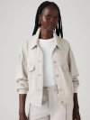 Levi's Shrunken '90s Linen Blend Lightweight Trucker Jacket In Crystal Gray