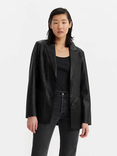 Levi's Single Breasted Blazer In Black