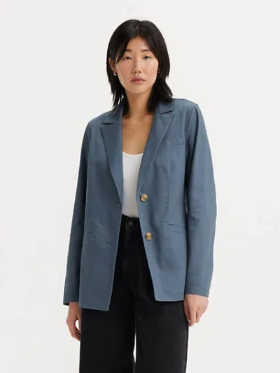 Levi's Single Breasted Cotton Blazer