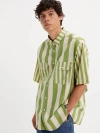 Levi's Skateboarding Oversize Stripe Short Sleeve Button-down Shirt In Mixed Up