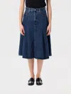 Levi's Pleated Midi Skirt In Blue