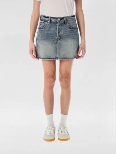 LEVI'S SKIRT LEVI'S WOMAN COLOR DENIM,G78574028