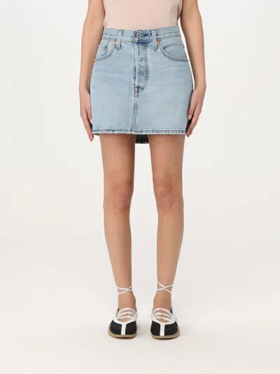 LEVI'S SKIRT LEVI'S WOMAN COLOR GNAWED BLUE,G78574011